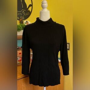 7th Avenue 3/4 Sleeve Sweater w/Button Detail